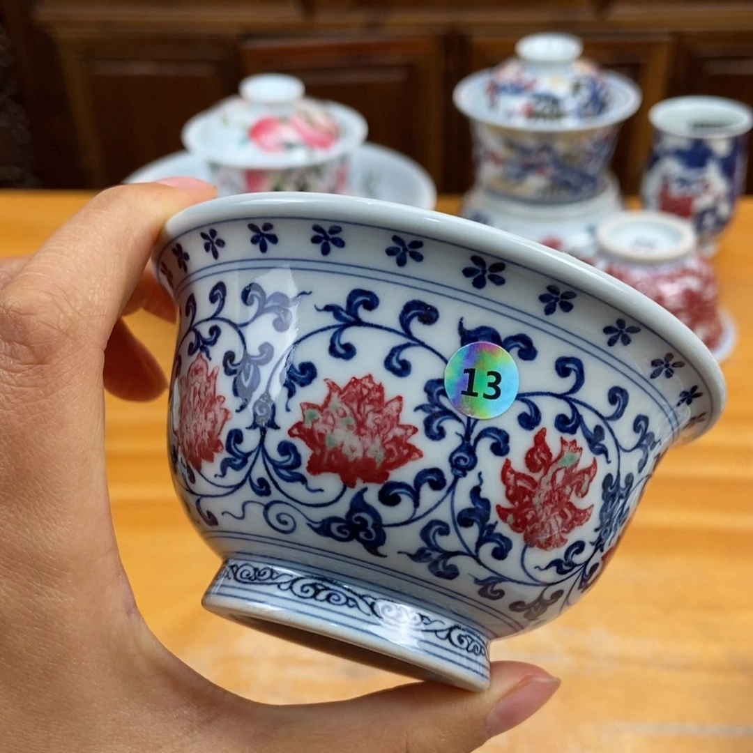 手绘现代茶具非古董