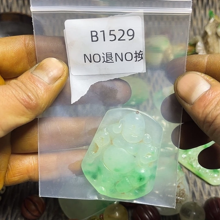 仔***吃吊坠龙脊菩提工艺品b1529