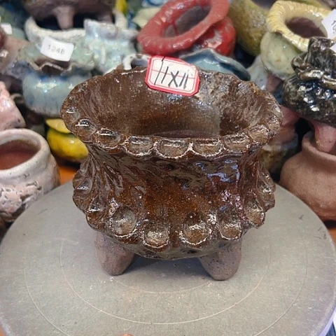 粗陶花盆手工花盆制作