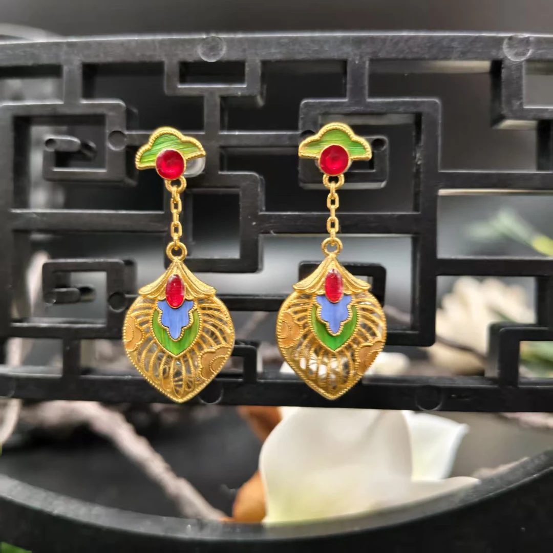 【恒潮珠宝】5.75g足金古法耳饰 H0963807