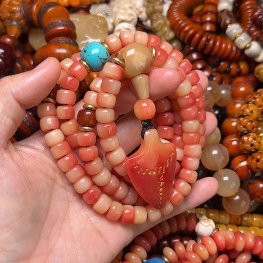 【闪购商品】驼骨手串/手链驼骨原色9×6×108颗女款