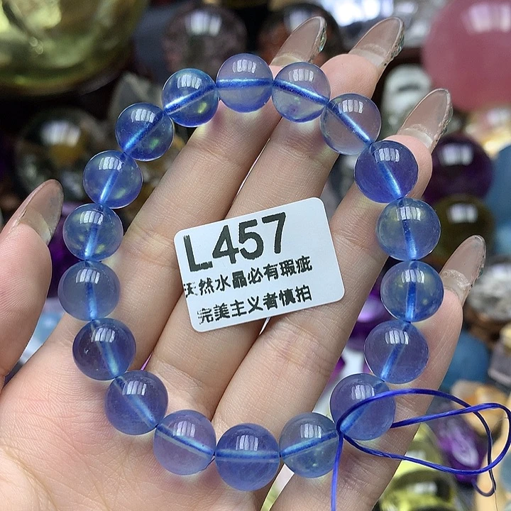 K***i海蓝宝石裸石手串11mm