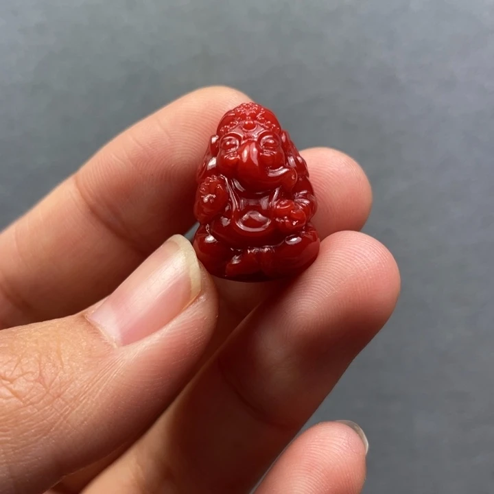 南红玛瑙未镶嵌配饰象神