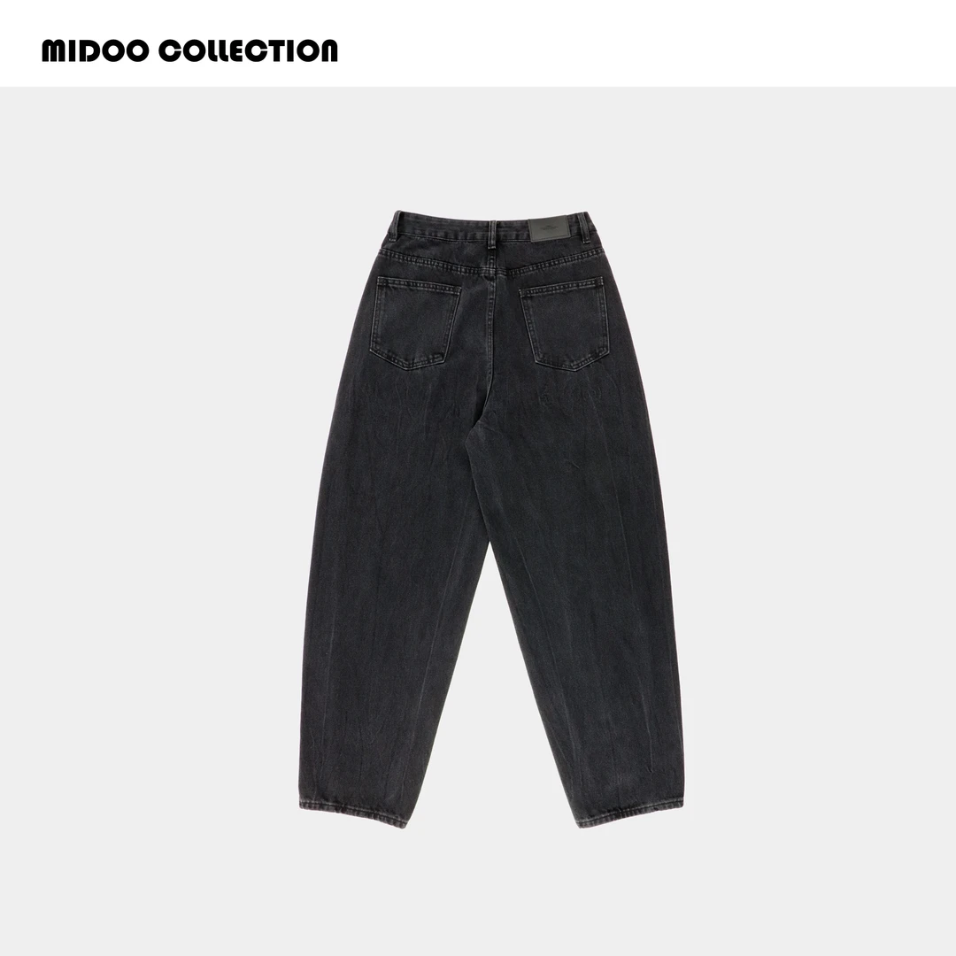 MIDOO 松垮纹理感牛仔裤