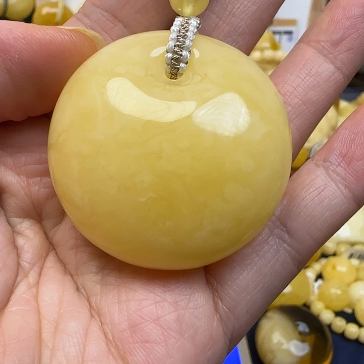 蜜蜡未镶嵌颈饰天然蜜蜡