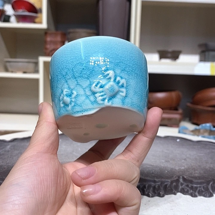 紫砂花盆瑕疵5.5-8。。。