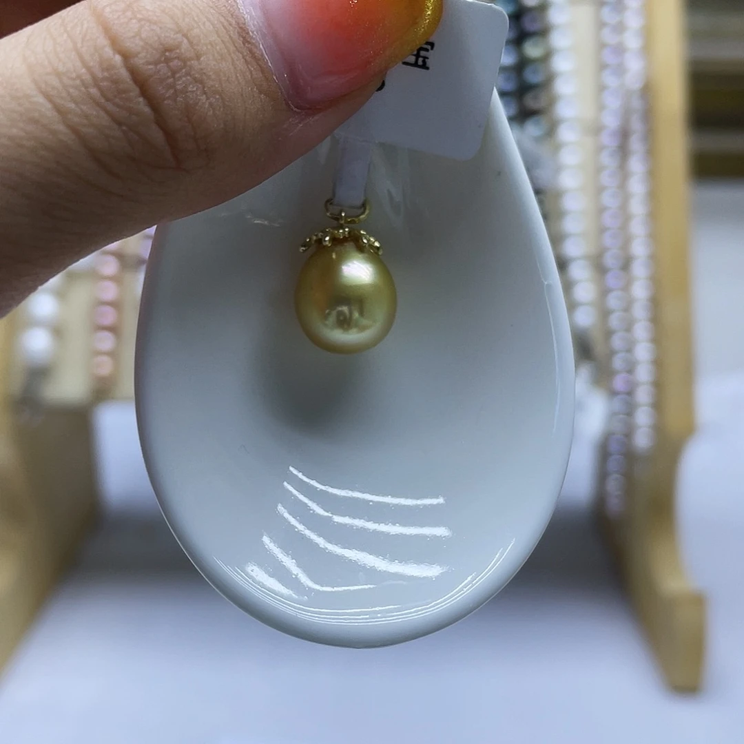 银S925镶嵌海水珍珠颈饰