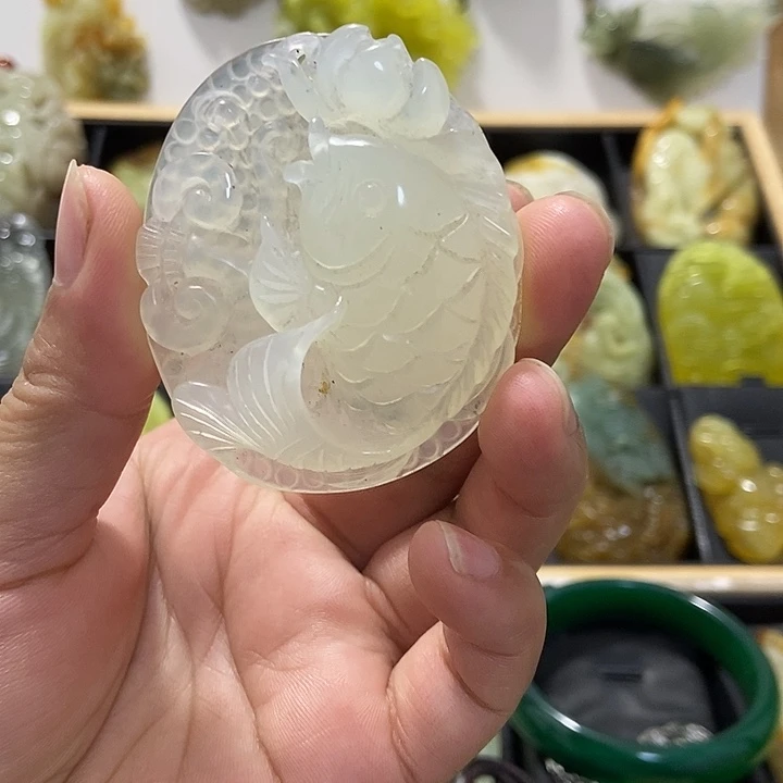 蛇纹石玉未镶嵌挂件