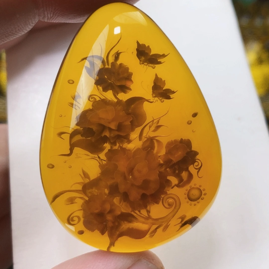 【闪购商品】蓝珀吊坠(不含链)未镶嵌