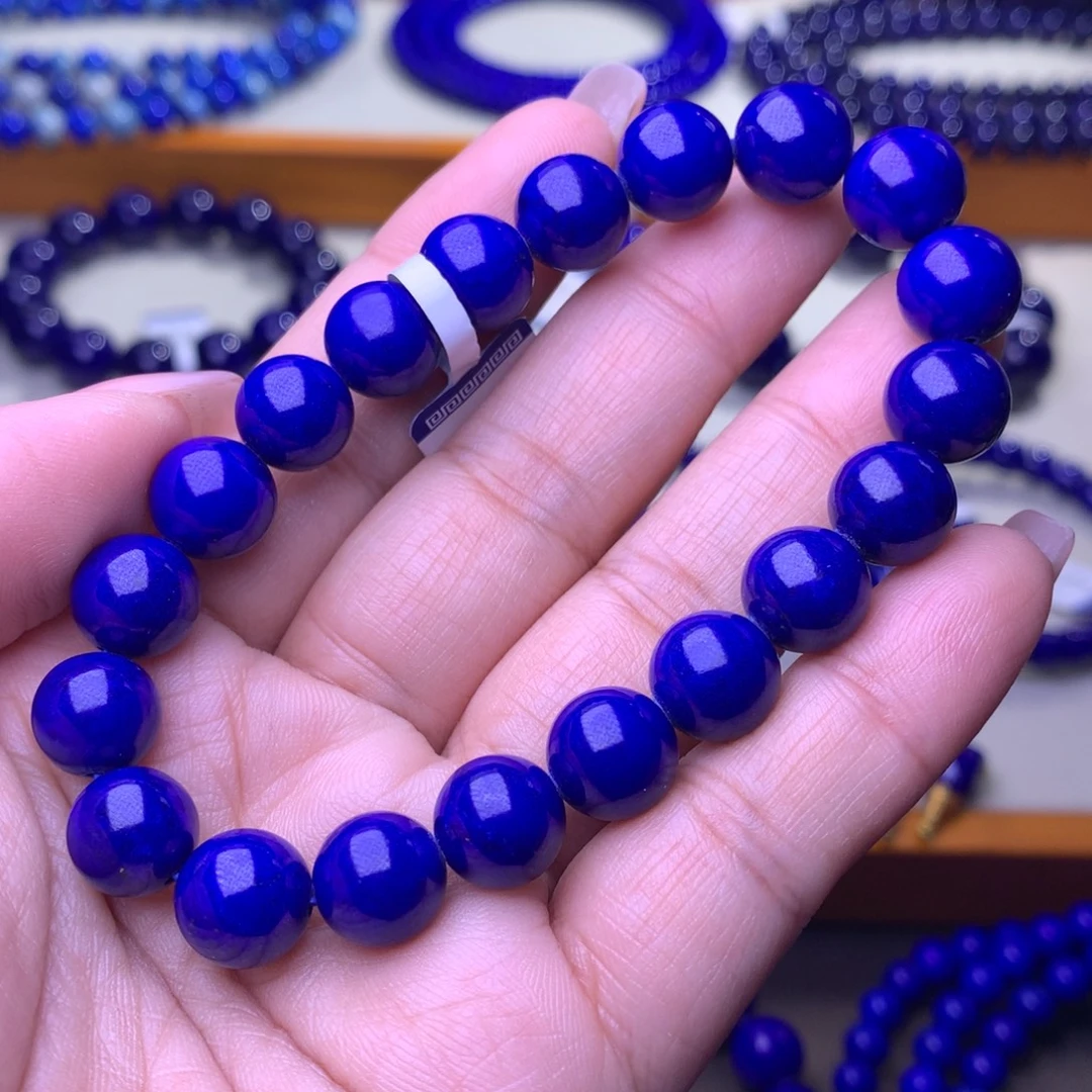 青金石未镶嵌手串10m