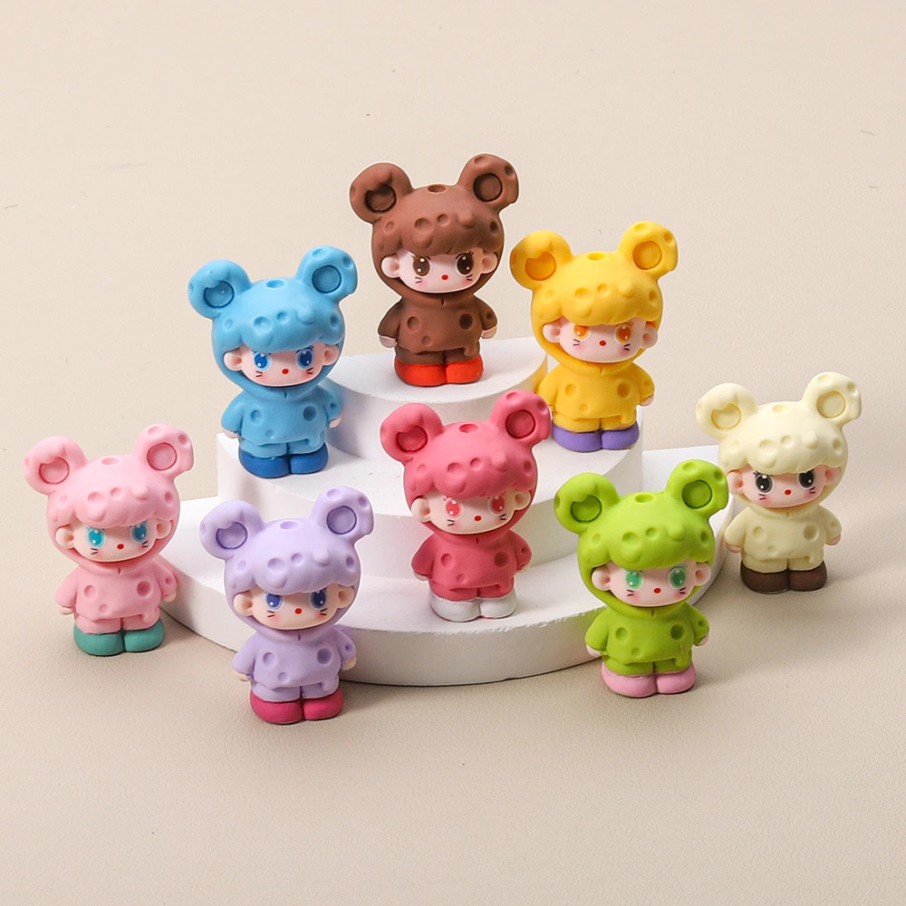 [直播拆]手感漆奶酪小老鼠树脂摆件DIY