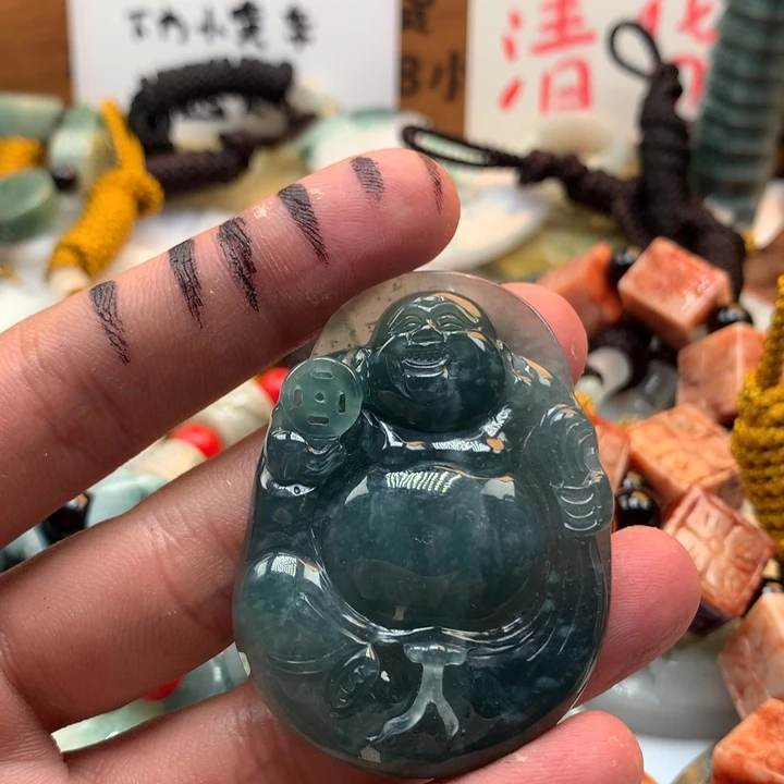 翡翠未镶嵌颈饰保真天然a货翡翠