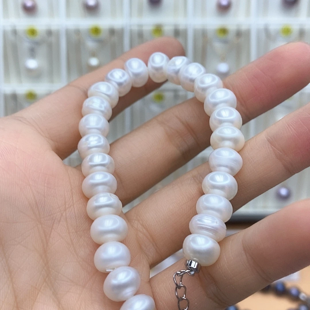 合金淡水珍珠颈饰
