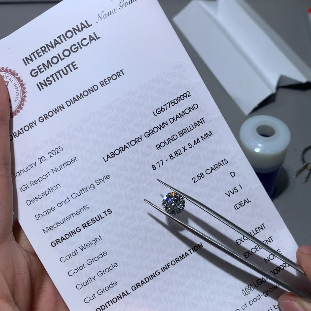 实验室培育钻石裸石未镶嵌