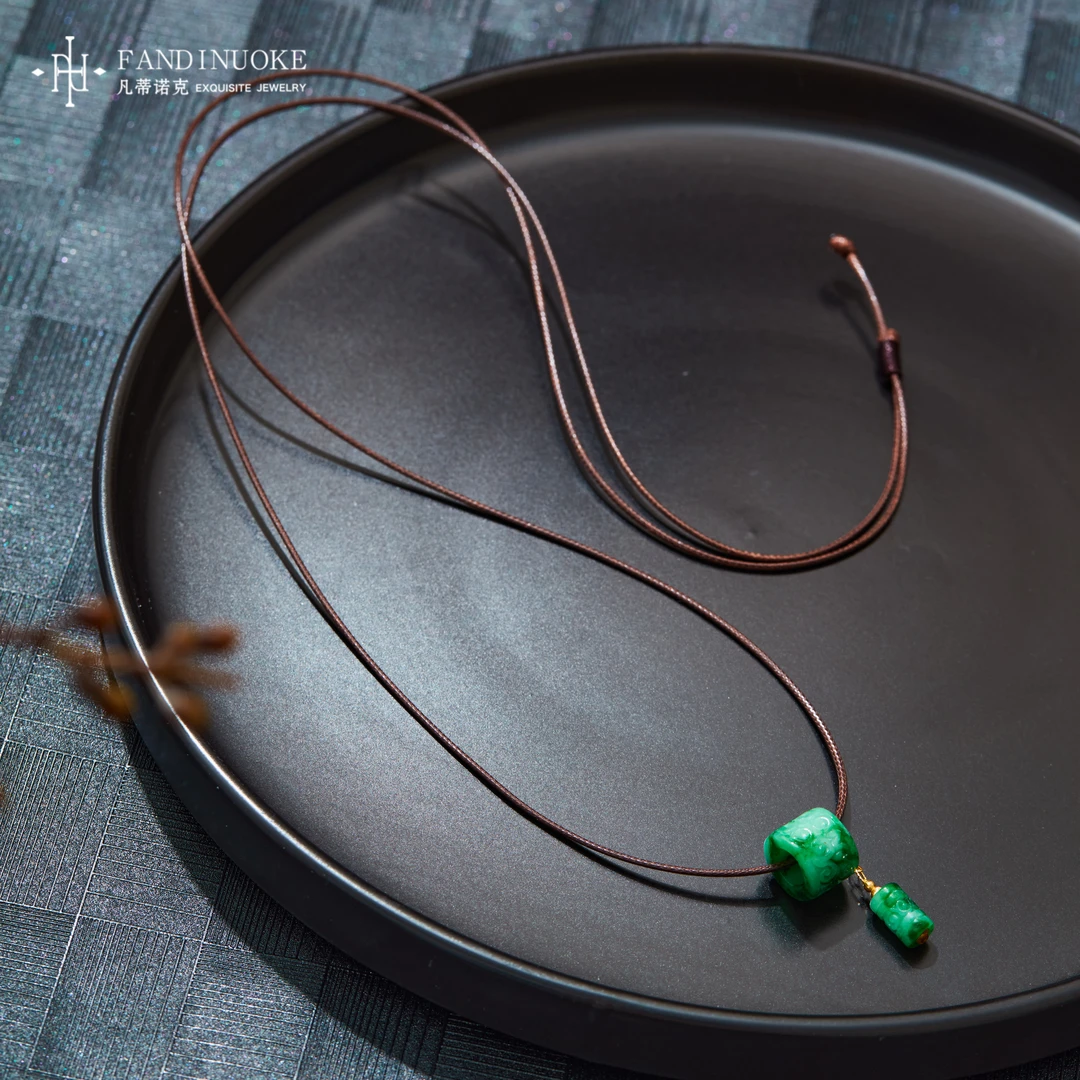 【加加专属】18K翡翠项链多样性发一#XYGD9990338-A