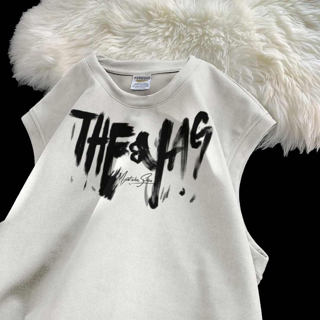 muxiaofei/慕小菲重磅260克美式复古背心男潮流夏季新款大码无袖T