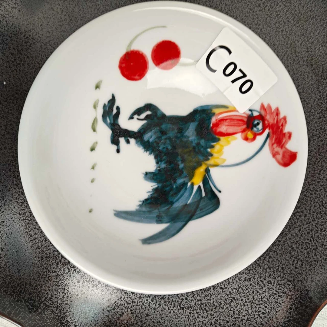 景德镇手绘釉中彩（食品级）小胖碗陶瓷070