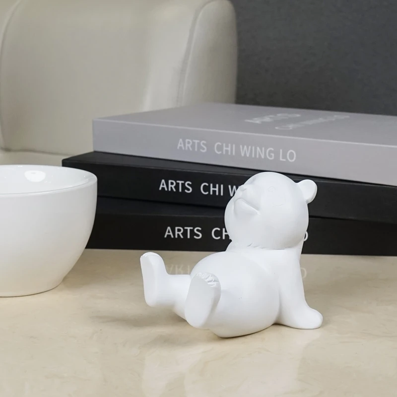 熊猫手机支架摆件卡通动物可爱创意神器个性书房卧室手机座摆设