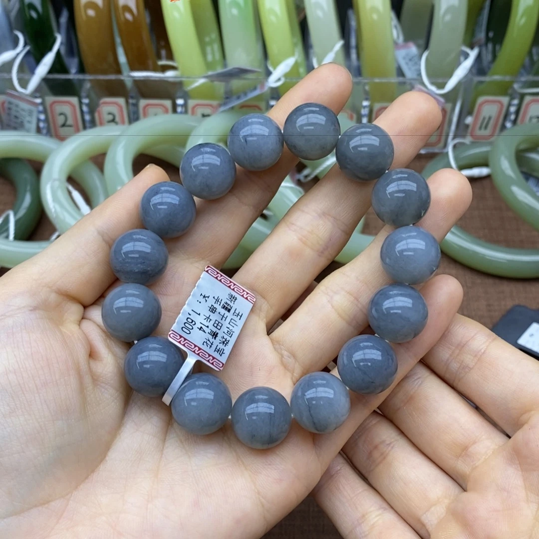 未镶嵌手串和田玉卡14