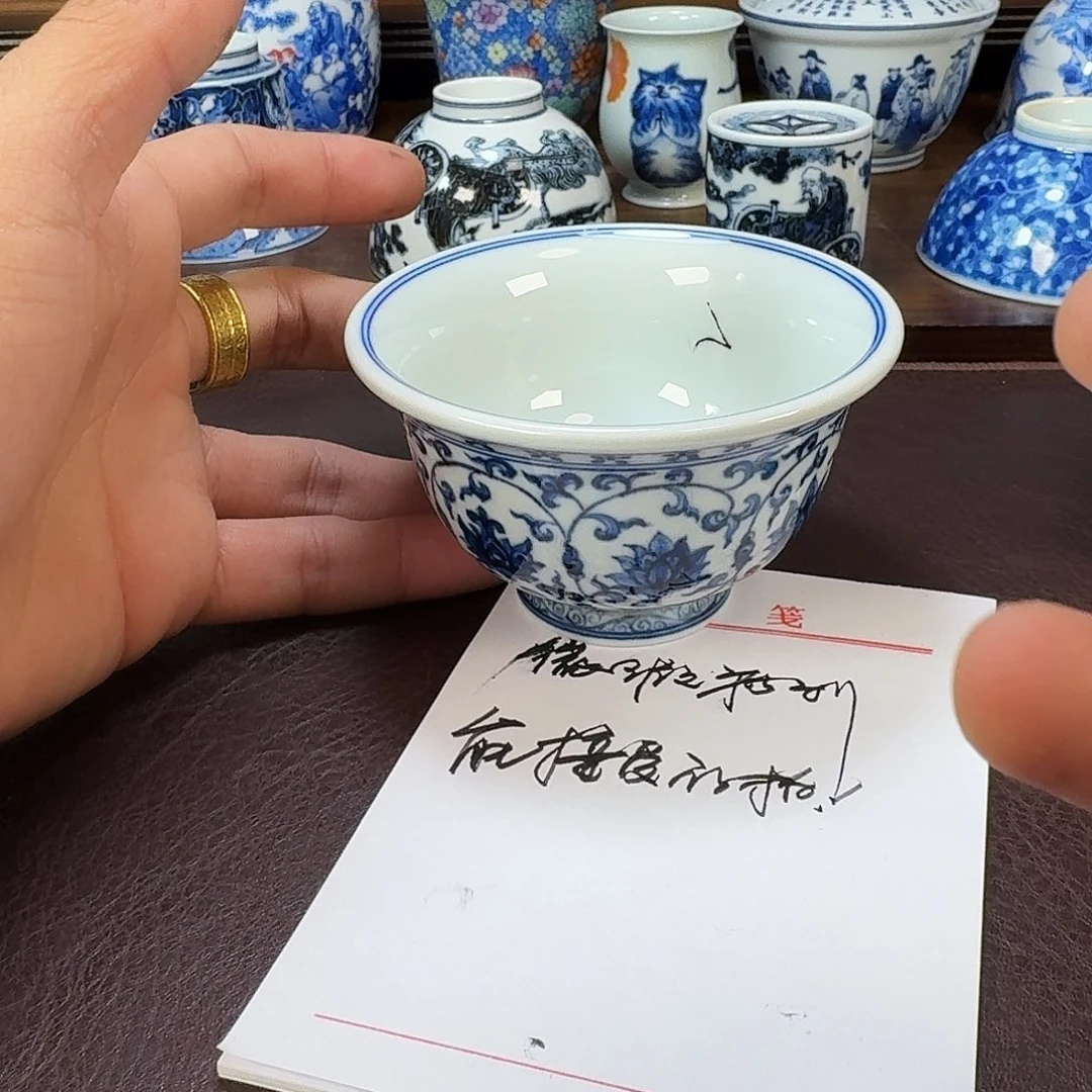 瓷片当代景德镇陶瓷手绘茶具