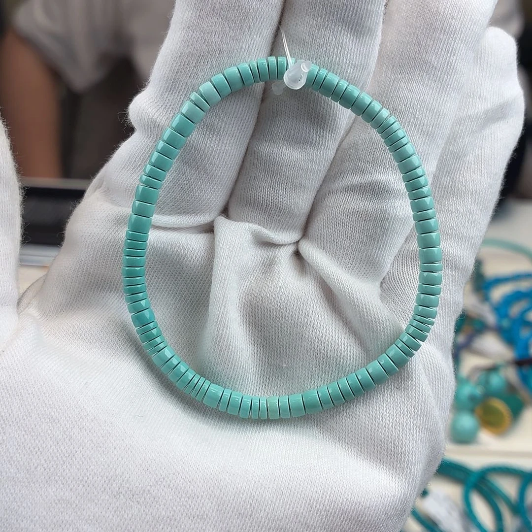 绿松石未镶嵌配饰4mm