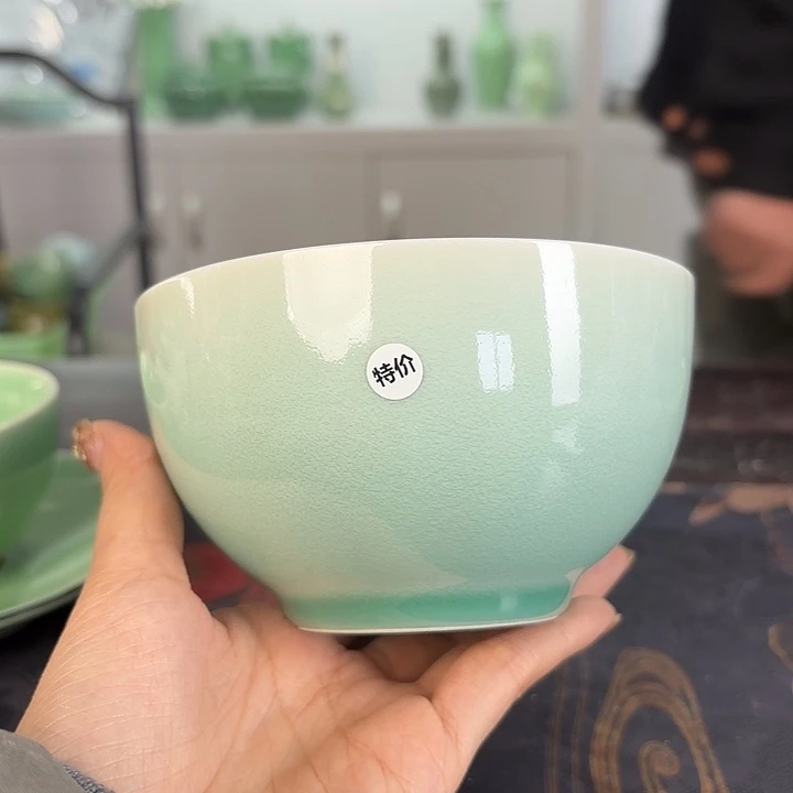 龙泉云间青瓷小米茶器