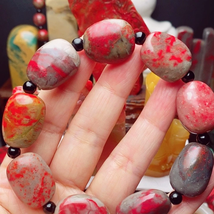 昌化鸡血石鸡血石手串