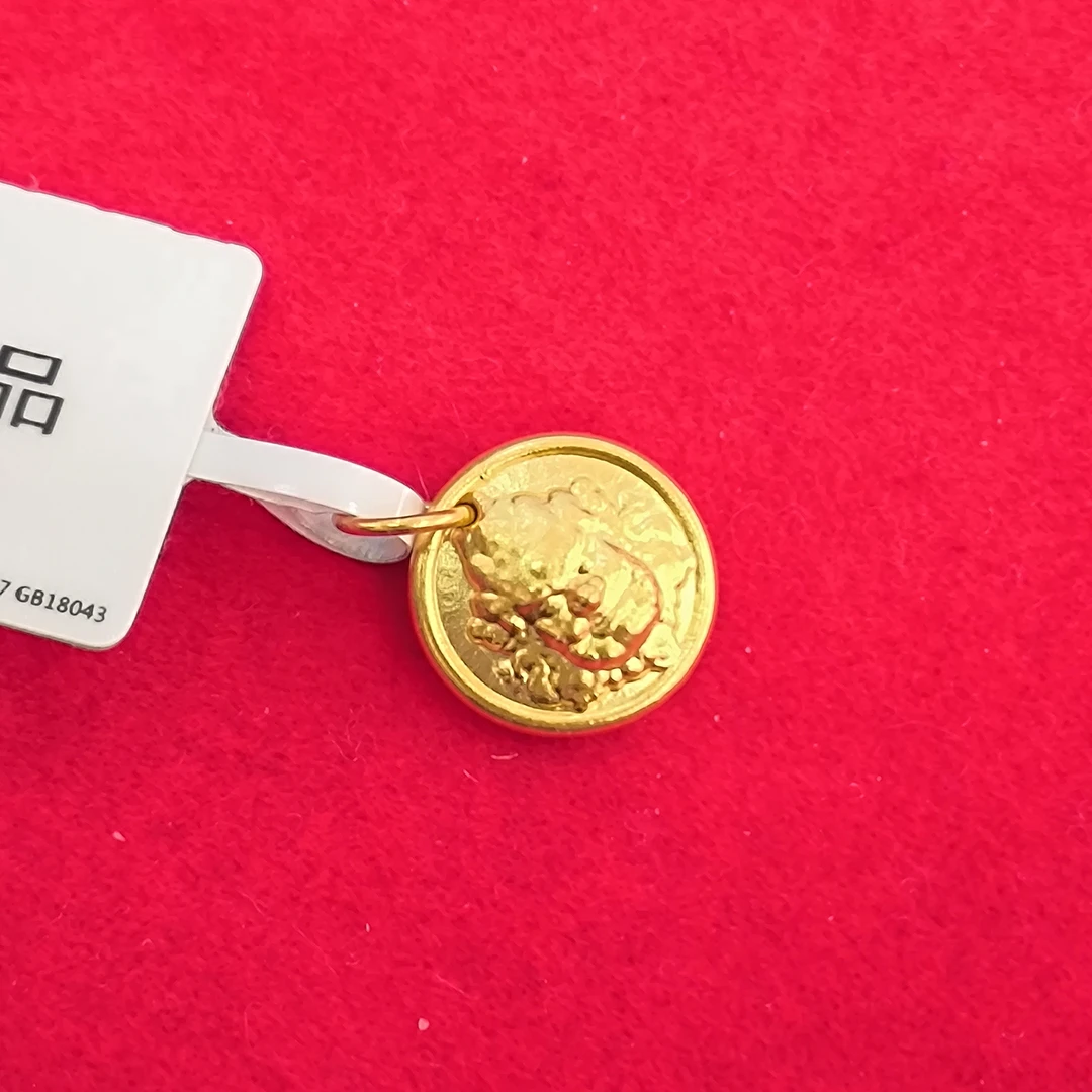 【思思专享】足金999 黄财财 GP 0.76 纳金添福