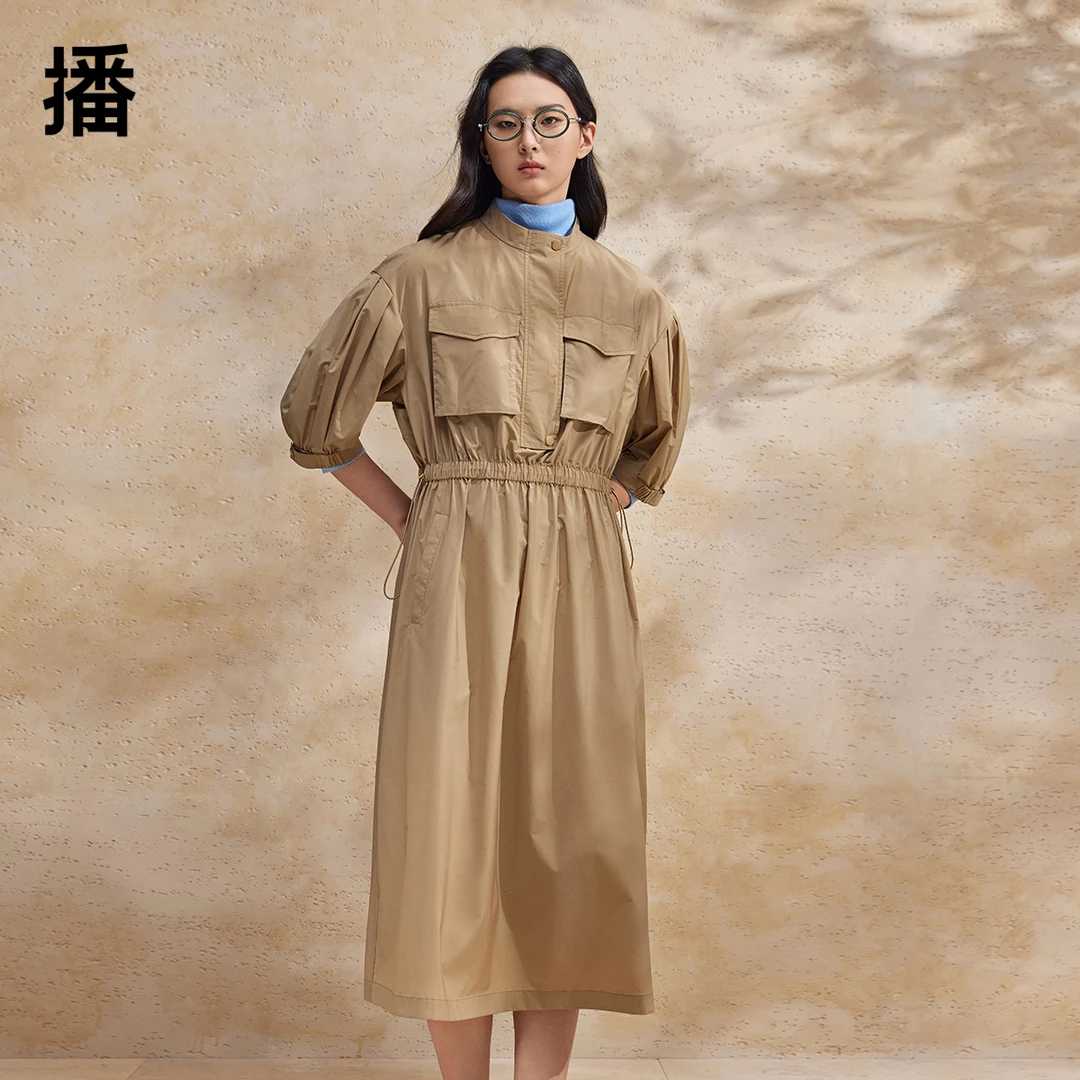 播工装版休闲时尚连衣裙