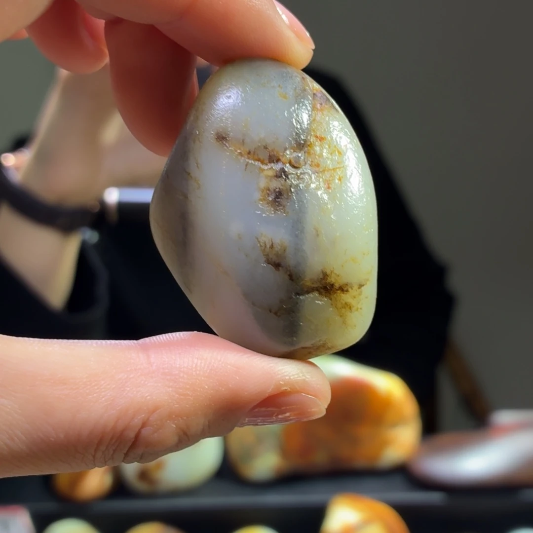 和田玉未镶嵌挂件57g