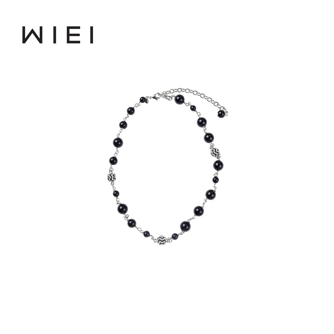 《WI EI》满天星 切花珠 高级颈链 毛衣链 W25211023