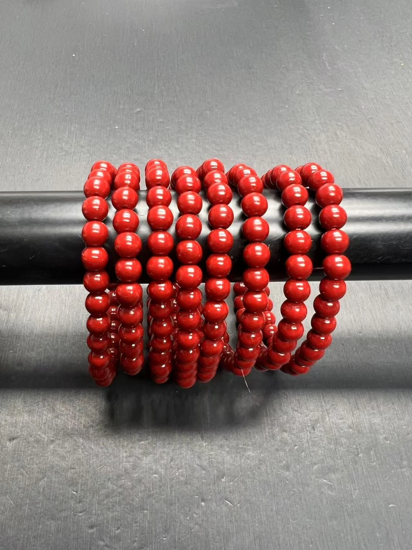含辰砂工艺品02号 6mm单圈手串