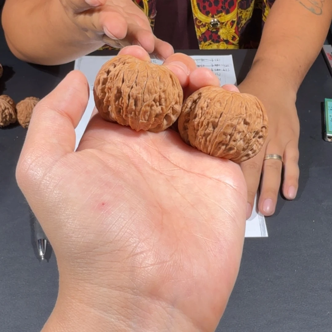 文玩核桃把件9号全品山地磨盘37-39mm