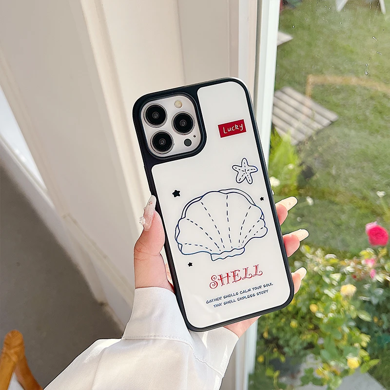 贝壳AG磨砂玻璃适用苹果16promax手机壳iPhone15/14/13保护套轻薄