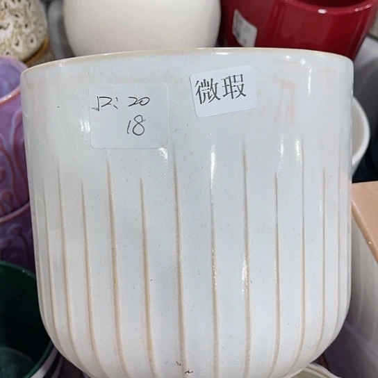 多肉绿植陶瓷花盆9.9包邮，有孔