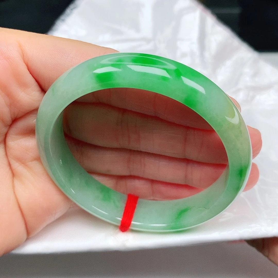 未镶嵌手镯翡翠阳绿7