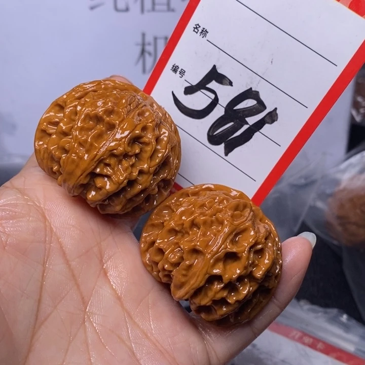 文玩核桃把件无***丶581，42苹果