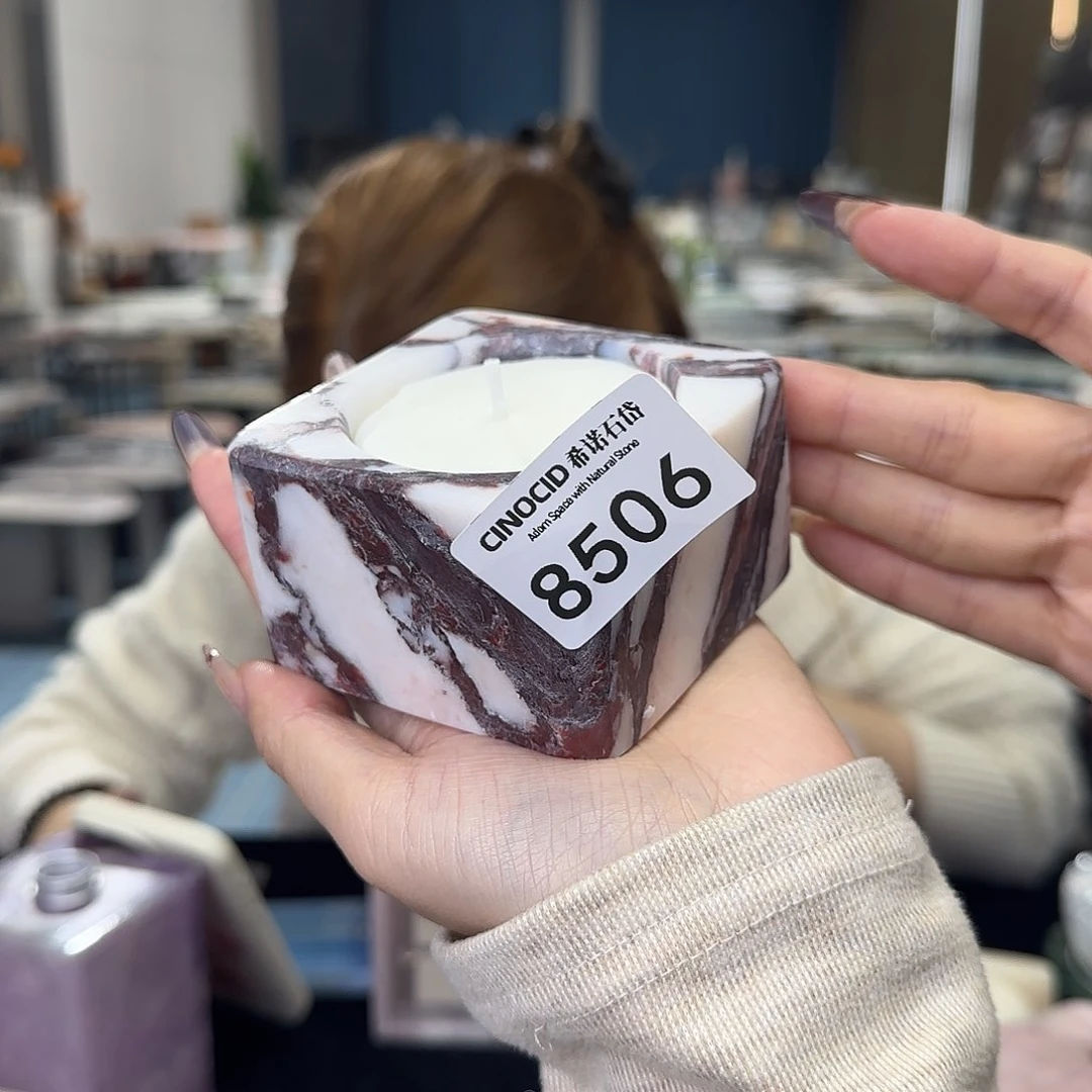 8506宝紫小唱片烛台