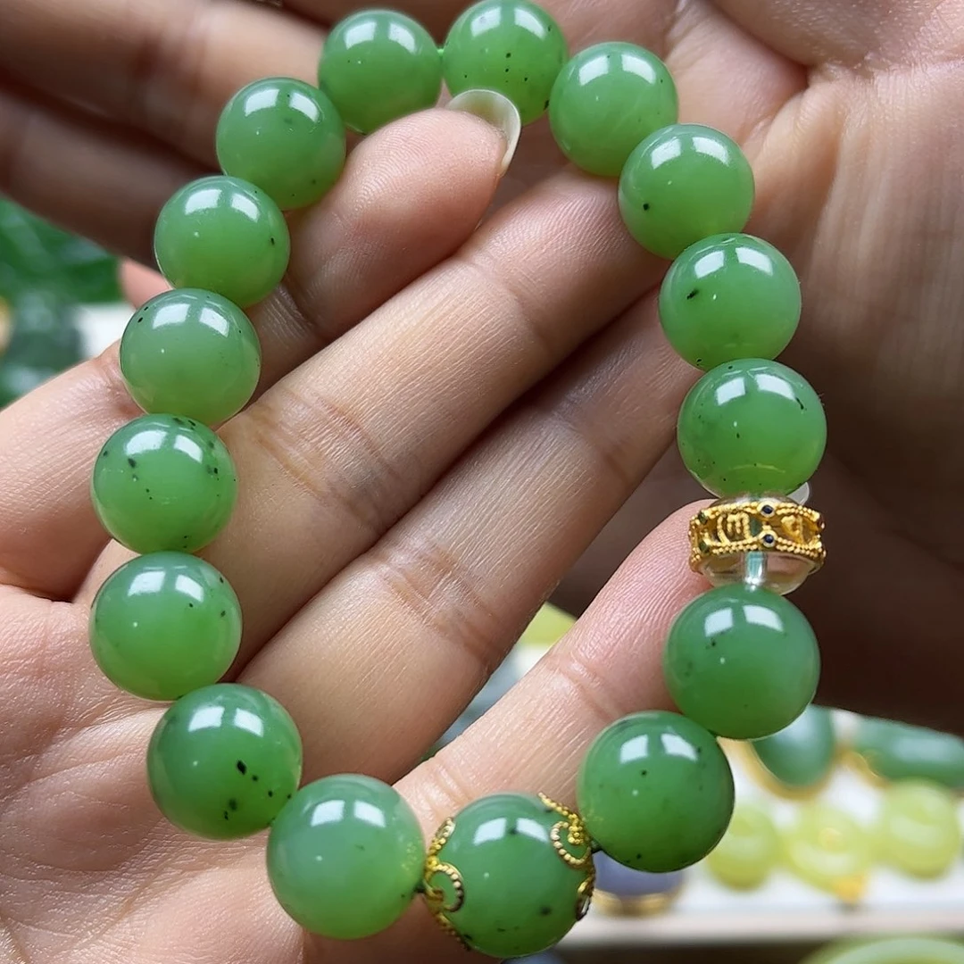 和田玉手串卡12未镶嵌