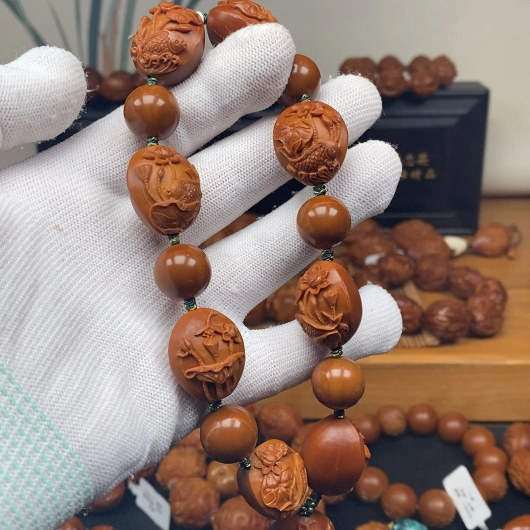 手串橄榄核许静健老师年年有余