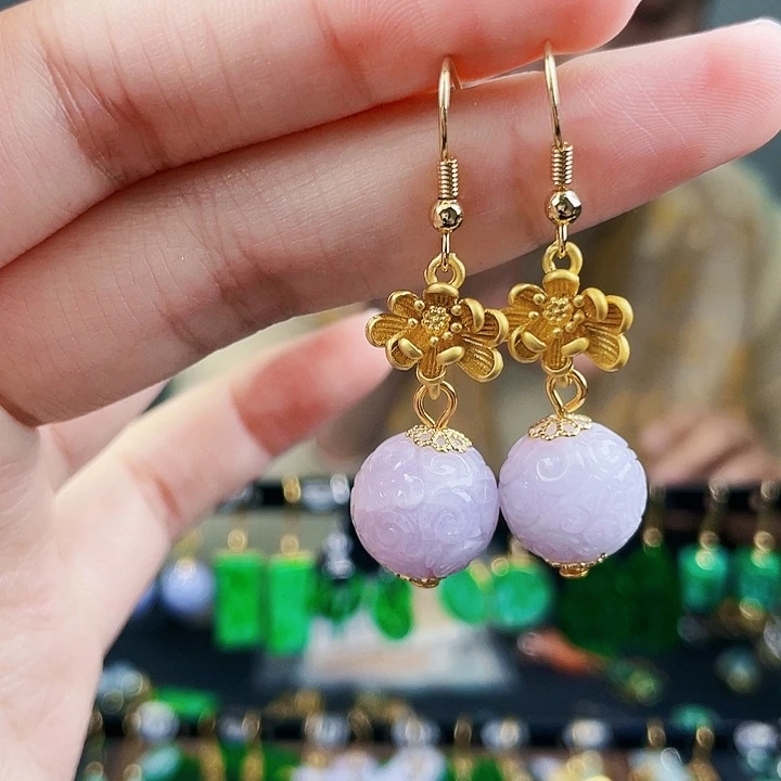 翡翠耳饰未镶嵌饰品