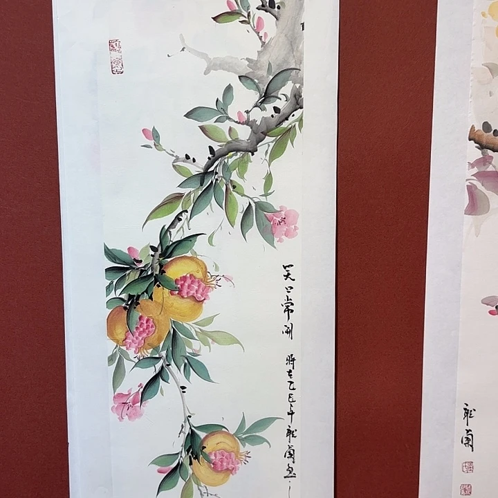 国画听兰老师花鸟