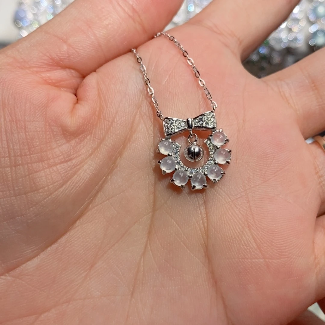 翡翠银S925镶嵌颈饰c c c