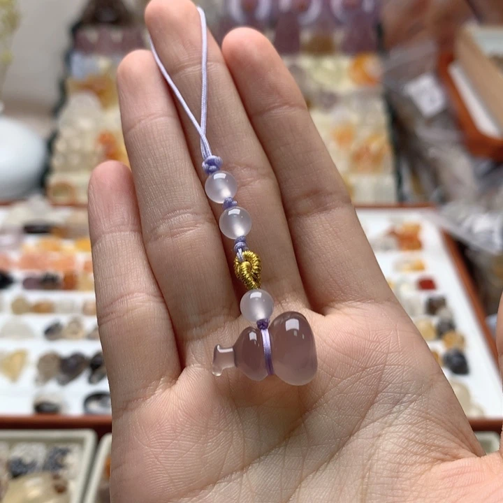 玛瑙/玉髓未镶嵌玛瑙葫芦挂饰