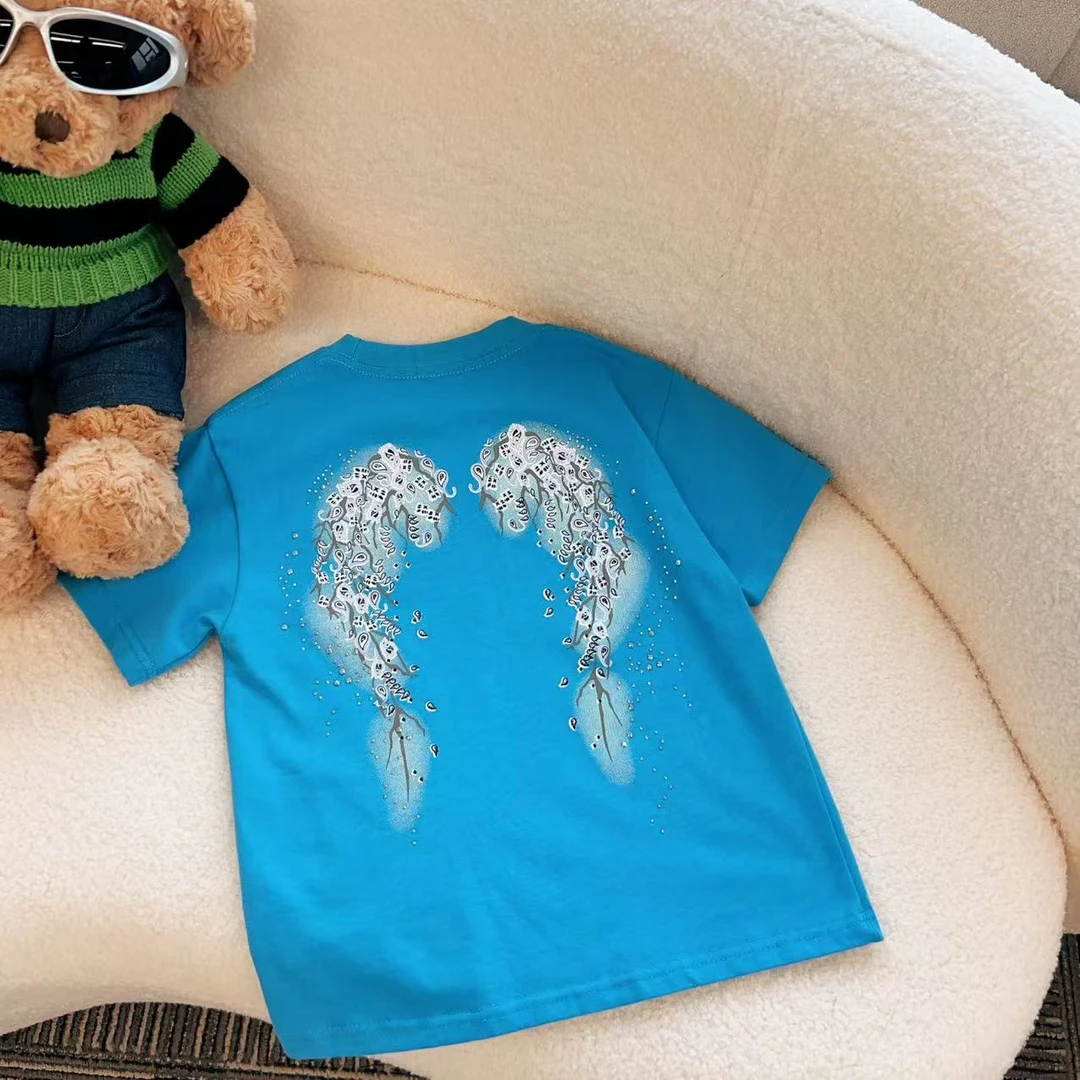 亿洋童装定制”蓝天碧海"儿童夏季限量款短袖38768