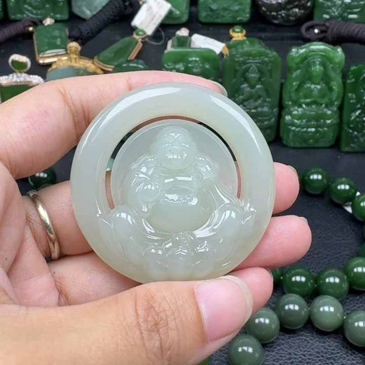 和田玉未镶嵌颈饰