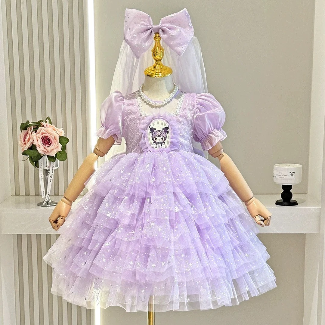 【现货】礼服裙～女童连衣裙2025新款冰雪奇缘爱莎公主儿童蓬蓬裙