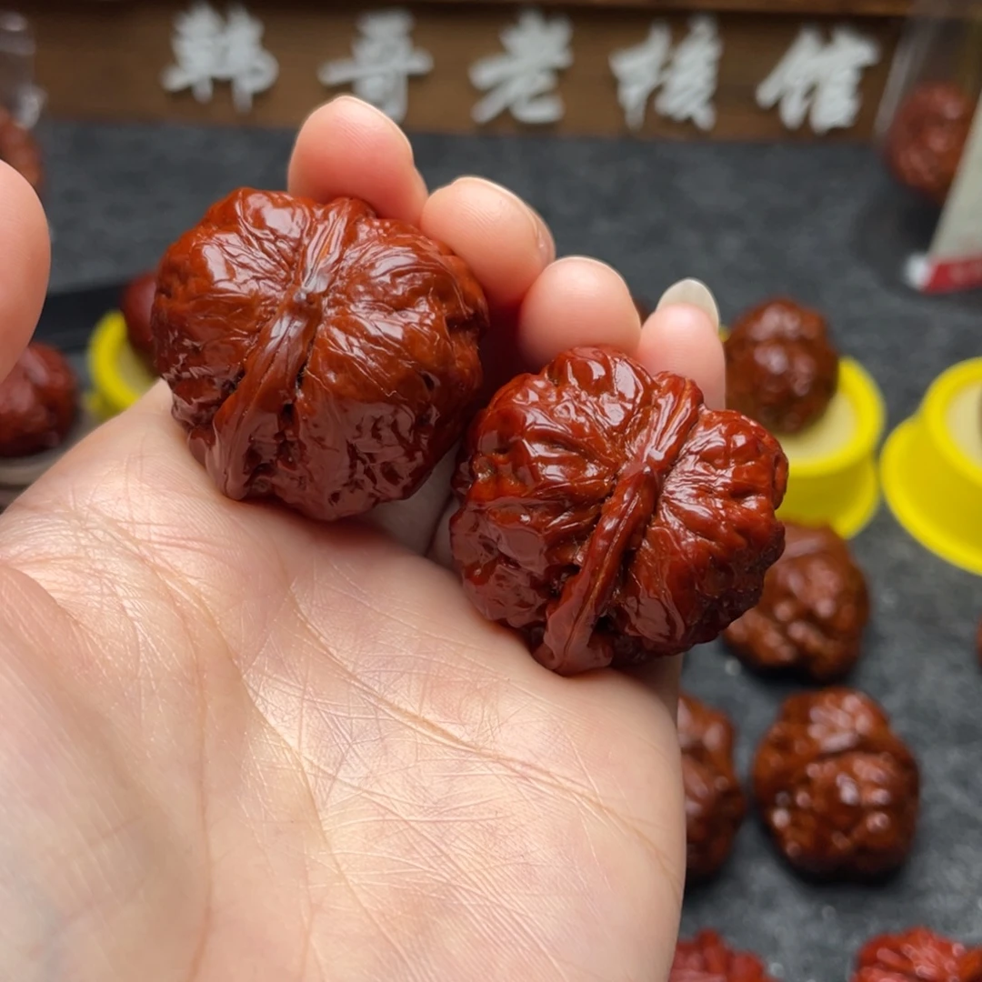 吊坠文玩核桃文玩核桃 手把件 一帆风顺 34