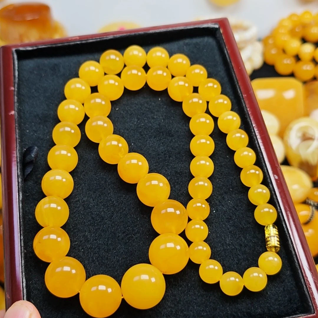 未镶嵌吊坠(赠链)蜜蜡塔链同料18Ⅹ10