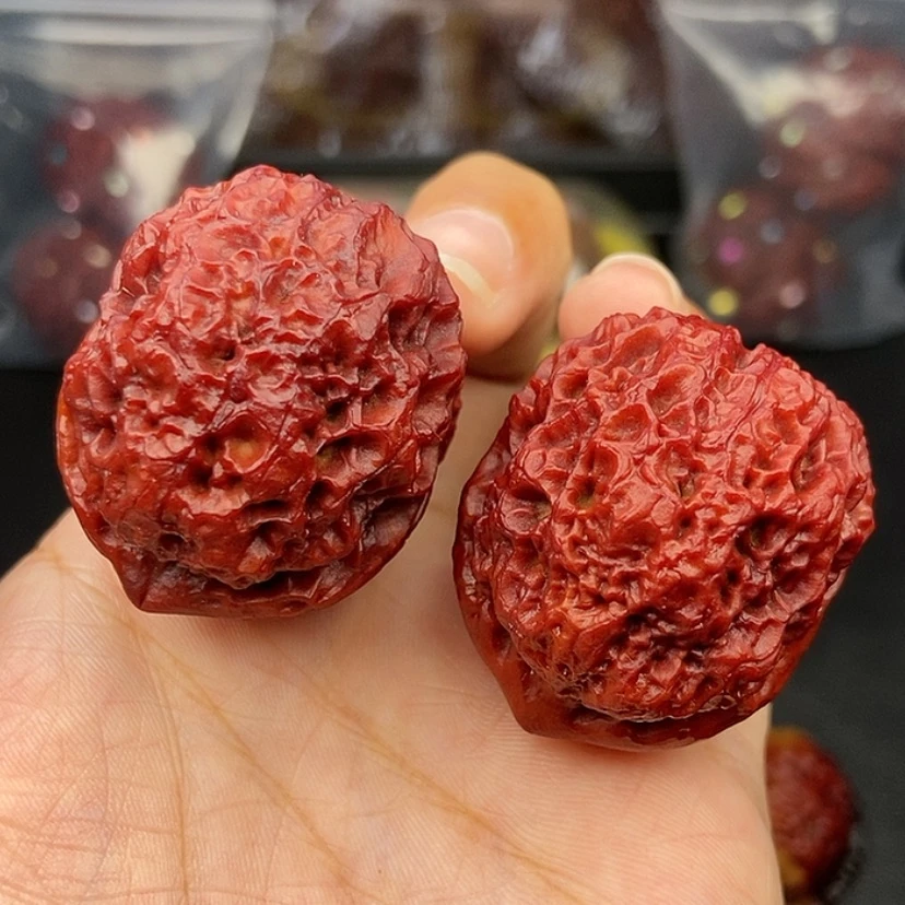 【闪购商品】把件文玩核桃37尺铁狮子球